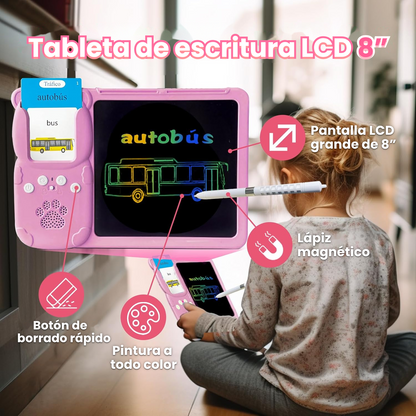 Pantalla LCD multicolor y lápiz magnético de la pizarra educativa