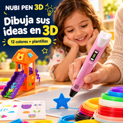 NUBI PEN 3D: dibuja sus ideas en tres dimensiones